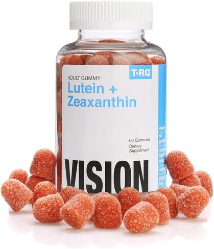 TRQ Lutein + Zeaxanthin Gummy (Dietary Supplement), Natural Mango, Redish, 60 Count in Saudi Arabia