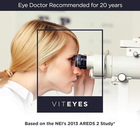 Viteyes AREDS 2 Classic Macular Health Formula Softgels, Eye Health Vitamin to Support a Healthy Macula, Lower Zinc, Eye Vitamins, Macular Vitamins, Beta-Carotene Free, 210 Softgels in Saudi Arabia