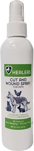 Healers Natural Wound Spray First Aid for Pets, 8 oz, 755274-Wound Care in Kuwait