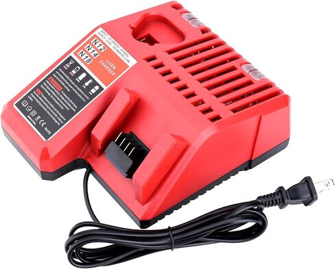 Kotoate M-12 M-18 Multi-Voltage Battery Charger Replacement for Milwaukee Rapid Charger 48-59-1812 Compatible with Milwaukee 12V-18V Battery 48-11-1850 48-11-1852 48-11-2401 48-11-2440 in Kuwait
