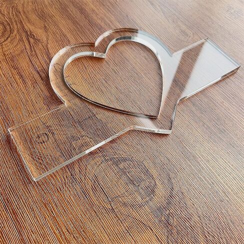 Heart Charcuterie Board Handle Router Template, Clear Acrylic Template, Woodworking Router Template in Saudi Arabia