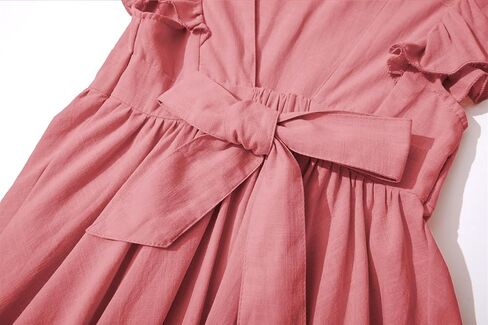 Toddler Girls Lace Dress Baby Kids Tie Back Bow Pom Pom Ruffle Sleeve Backless Party Princess Dresses in Saudi Arabia