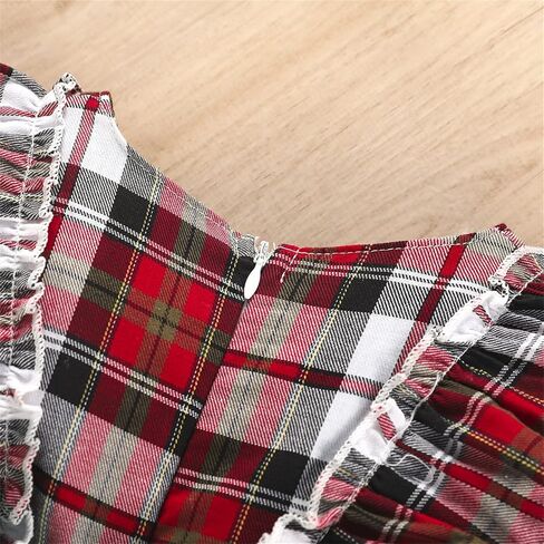 عيد الميلاد طفل فستان طفلة الملابس الزي Bowknot منقوشة فساتين الحفلات الأميرة للفتيات الصغيرات 2T 3T 4T 5T 6T 7T in Kuwait