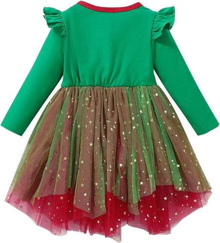 FANCYNN Toddler Girls Christmas Outfit Tulle Tutu Christmas Dress 9M-6Y in Kuwait