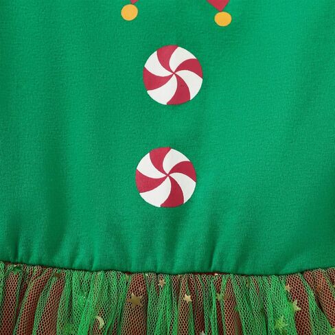 FANCYNN Toddler Girls Christmas Outfit Tulle Tutu Christmas Dress 9M-6Y in Kuwait