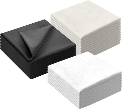 Microfiber Cleaning Cloth 30PCS Microfiber Cloths Washable Lens Cleaning Cloths Glasses Clean Clothes for Camera Lenses Screens Eyeglasses Tablets in Kuwait