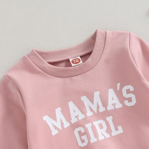 Kaipiclos Toddler Baby Girl Fall Winter Outfit Mamas Girl Long Sleeve Pullover Sweatshirts Jumper Pants Clothes Set in Saudi Arabia