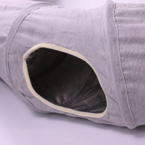 Cat Tunnel S-Shape Suede Cat Toy Tunnel 10.5 x 48.8 Inches Bunny Tunnels for Indoor, Collapsible Pets Play Tube Suitable for Cats Rabbits Pet Ferrets in Kuwait
