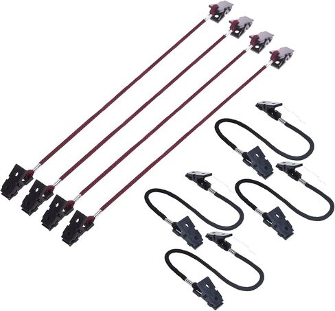 4 قطع من BCP اللون الأسود + 4 قطع عنابي اللون قبعة / مثبت قبعة للصيد ، للاستخدام الخارجي in Kuwait