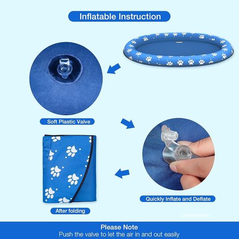 Pet Soft Dog Float Raft - Inflatable Dog Swimming Float for Summer (Blue Bone) in Saudi Arabia