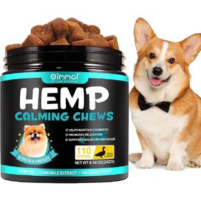 Bieyoc Calming Chews for Dogs, Calming Treats for Dog Anxiety Relief, Natural Ingredients Dog Calming Treats for Separation, Barking, Thunderstorms, Hemp Dog Calming Chews (150pcs) in Saudi Arabia