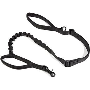 JiePai Tactical Dog Training Bungee Leash Military Dog Leash Quick Release Elastic Leads Rope with 2 Control Handle,6ft for Medium Large Dogs in Kuwait