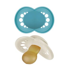 MAM Original Pure Pacifier, Climate Neutral MAM Natural Rubber Pacifier, Sustainable & Bio-Renewable Raw Materials, Sterilizer Case, Unisex, 0-6 Months, 2-Pack in Saudi Arabia