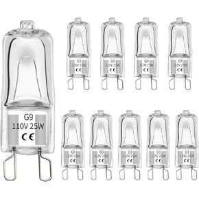 G9 Heat Lamp Bulbs for Reptiles and Amphibian Tanks,2 Pin Base Mini G9 Halogen Bulbs 25w 120v, Warm White UVA Reptile Heat Lamp for Bearded Dragon Turtle Lizard (5, 40 W) in Kuwait