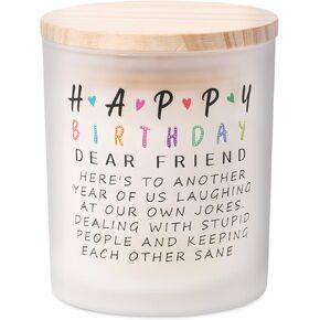 Best Friend Birthday Gifts for Women Friendship Unique, Christmas Gifts for Friends Female Bestie BFF, Happy Birthday Lavender Scented Candle 10oz, 40th 50th 60th 70th Birthday Gift Ideas in Saudi Arabia