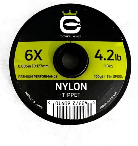 Cortland Tippet Bundle - 4X, 5X, & 6X. 100yds. Fly Fishing Tippet. Bundle Pack. Nylon Tippet. in Saudi Arabia