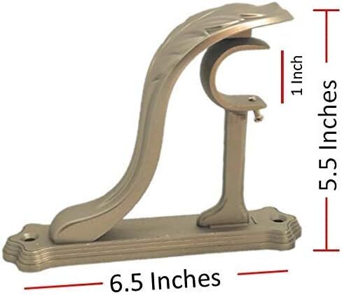 TEJATAN - دعامات قضبان الستائر (مجموعة من 2 (زوج واحد) - عتيق، نيكل) in Kuwait