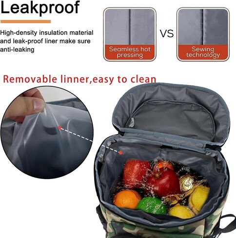 Goloni Cooler Backpack 24 Cans Lightweight Insulated Backpack Cooler Leak-Proof for Men and Women with Unique Removable Liner in Saudi Arabia