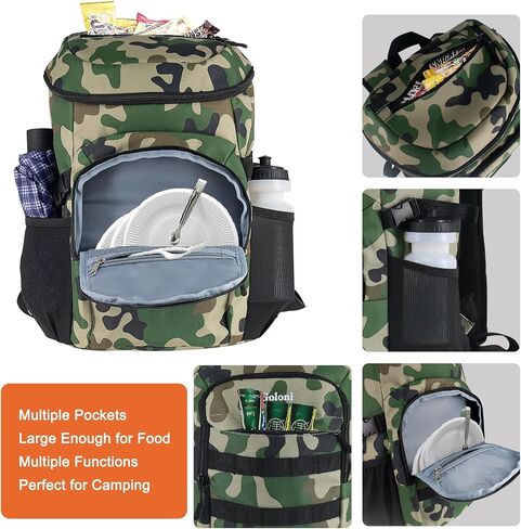 Goloni Cooler Backpack 24 Cans Lightweight Insulated Backpack Cooler Leak-Proof for Men and Women with Unique Removable Liner in Saudi Arabia