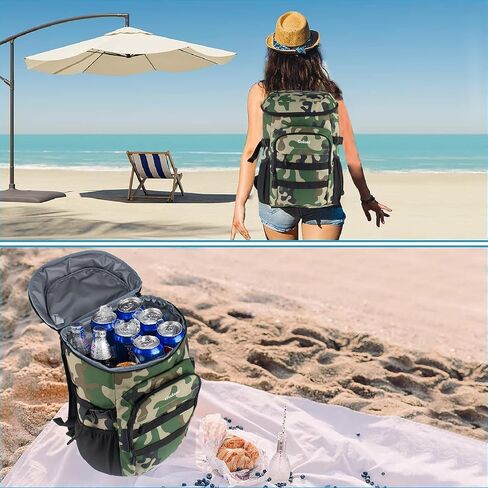 Goloni Cooler Backpack 24 Cans Lightweight Insulated Backpack Cooler Leak-Proof for Men and Women with Unique Removable Liner in Saudi Arabia