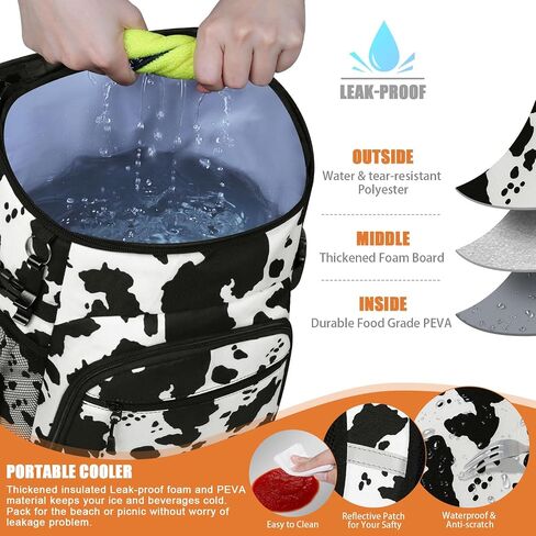 Cooler Backpack Insulated Leakproof Waterproof Backpack Cooler Bag 30/45 Cans, Large Capacity Lightweight Travel Camping Beach Backpack Cooler Ice Chest for Men and Women in Kuwait