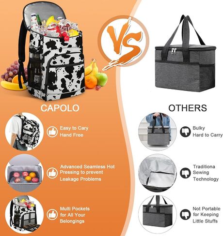 Cooler Backpack Insulated Leakproof Waterproof Backpack Cooler Bag 30/45 Cans, Large Capacity Lightweight Travel Camping Beach Backpack Cooler Ice Chest for Men and Women in Kuwait
