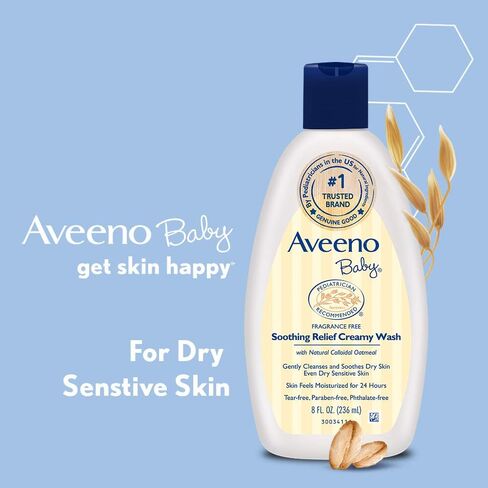 Aveeno Baby Soothing Relief Creamy Wash 8 Oz 2 in Saudi Arabia
