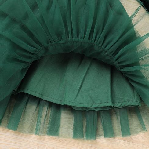 FYMNSI Toddler Girls Velvet Tulle Tutu Dress Kids Long Sleeve Princess Birthday Xmas Party Dresses Gowns Fall Winter Outfit in Saudi Arabia
