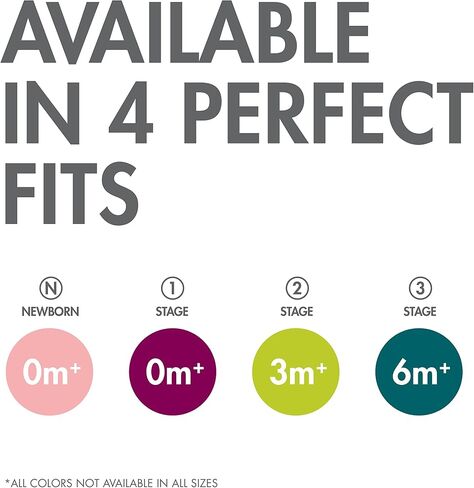 Tomy Jewl Silicone Orthodontic Pacifier - Baby Pacifier with Soothing Gem-Shaped Nipple - Comfortable Baby Pacifiers Support Natural Oral Muscular Development - Blue - 4 Count - 3-6 Months in Kuwait