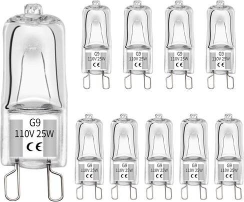 G9 Heat Lamp Bulbs for Reptiles and Amphibian Tanks,2 Pin Base Mini G9 Halogen Bulbs 25w 120v, Warm White UVA Reptile Heat Lamp for Bearded Dragon Turtle Lizard (5, 40 W) in Kuwait