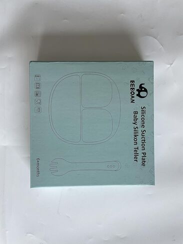 BEBOAN Silicone Divided Plate, Upgraded Non Slip Suction Plates,100% BPA-Free Feeding Dishes, Baby Toddler Plate Fits for Most High Chair (Pink) in Kuwait