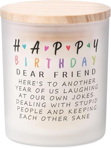 Best Friend Birthday Gifts for Women Friendship Unique, Christmas Gifts for Friends Female Bestie BFF, Happy Birthday Lavender Scented Candle 10oz, 40th 50th 60th 70th Birthday Gift Ideas in Saudi Arabia
