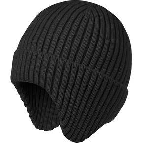 Zando Warm Knitted Baby Beanie with Ear Flaps Cute Chunky Toddler Winter Hat Toddler Beanies for Boys Girls in Saudi Arabia