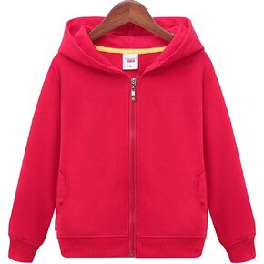 سترة CesAnnees للجنسين للأطفال والأولاد والبنات بغطاء للرأس وسحاب كلاسيكي ومعطف قطني بقلنسوة in Kuwait