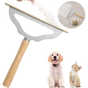 V2.0 Large Carpet Rake Pet Hair Remover, Reusable Long Handle Low Pile Carpet Scraper Lint Remover for Cat Hair Removal, Metal Dog Hair Remover Lint Brush, Rugs Couch Furniture Stairs Fabric Shaver in Kuwait