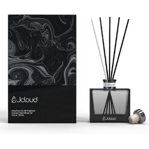 مجموعة JCLOUD Reed Diffuser مستوحاة من فندق هيلتون، موزع زيت معطر فاخر مع أعواد، موزع عطور منزلية للحمام وغرفة المعيشة وديكور المنزل والمكتب - 200 مل/6.76 أونصة