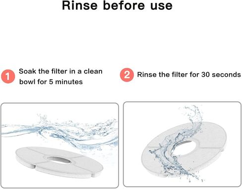 beQ Cat Water Fountain,2.5L/84oz Inside Ultra-Quiet Automatic Pet Water Dispenser,BPA Free,Visible Water Level,with a Large Size Filter,Suitable for Cats & Small Dogs (Filters, White) in Kuwait