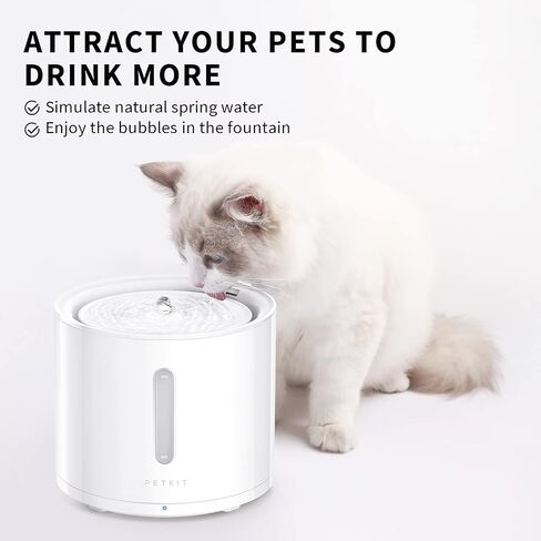 PETKIT EVERSWEET Solo 2 Wireless Pump Dog Cat Water Fountain,App Control,Ultra Quiet, 3 Working Modes,Visualization Window, Water Dispenser-2L in Saudi Arabia