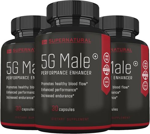 الرجل الخارق 5G ذكر طبيعي مكمل معزز لتدفق الدم والقدرة على التحمل والقوة والقدرة على التحمل - الجينسنغ والثوم والجنكة وجذور الزنجبيل وفيتامين د يدعم الذكور الأصحاء - 90 كبسولة in Saudi Arabia
