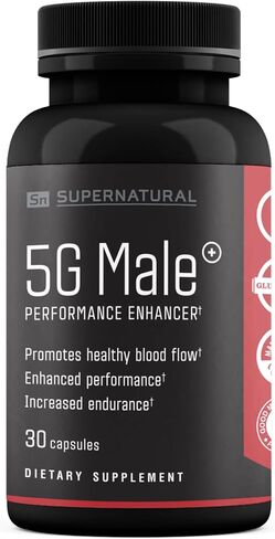 الرجل الخارق 5G ذكر طبيعي مكمل معزز لتدفق الدم والقدرة على التحمل والقوة والقدرة على التحمل - الجينسنغ والثوم والجنكة وجذور الزنجبيل وفيتامين د يدعم الذكور الأصحاء - 90 كبسولة in Saudi Arabia