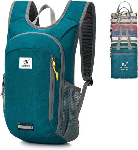 SKYSPER Small Daypack 10L Hiking Backpack Packable Lightweight Travel Day Pack for Women Men(Cream) in Kuwait