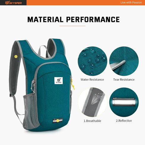 SKYSPER Small Daypack 10L Hiking Backpack Packable Lightweight Travel Day Pack for Women Men(Cream) in Kuwait