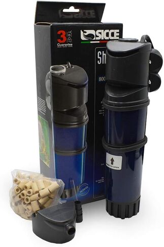 SICCE Shark ADV 600 مرشح حوض السمك الداخلي 158 GPH غاطس | خرطوشة وسائط فلتر المياه المالحة والسلاحف البحرية داخل الخزان in Kuwait