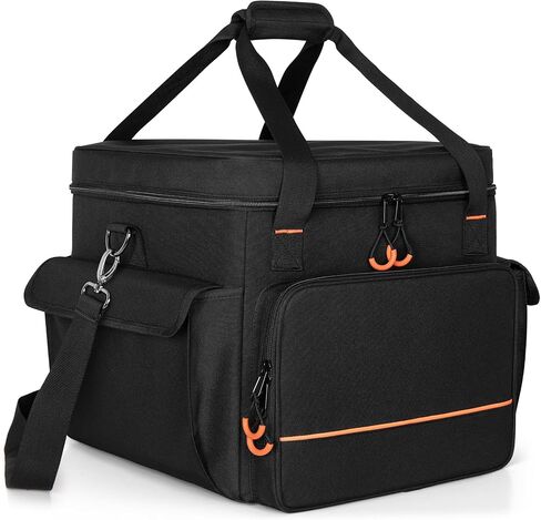 LUXJA Padded Bag For 2 Effect Lights or Moving Head Lights, Effect Light Bag with Inner Divider and Accessory Pockets, Black in Saudi Arabia