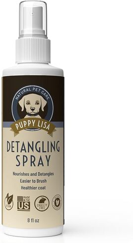 Dog Detangler Spray - Vegan, Made in The US - Detangler Spray for Matted Hair with Marshmallow Root and Vegan Silk Protein - Goldendoodle Detangler Spray for Doodles, Dematting Spray for Dogs in Kuwait