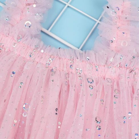 AGQT Baby Girls Tulle Tutu Dress Birthday Party Tulle Babydoll Dresses Size 9M-4T in Saudi Arabia