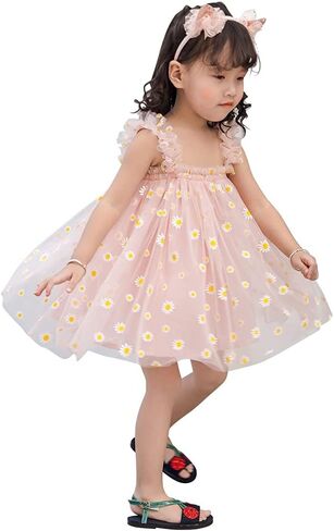 AGQT Baby Girls Tulle Tutu Dress Birthday Party Tulle Babydoll Dresses Size 9M-4T in Saudi Arabia