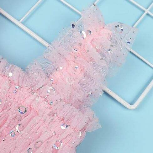 AGQT Baby Girls Tulle Tutu Dress Birthday Party Tulle Babydoll Dresses Size 9M-4T in Saudi Arabia