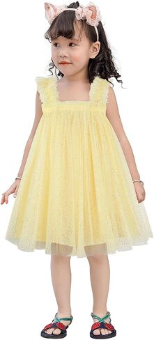 AGQT Baby Girls Tulle Tutu Dress Birthday Party Tulle Babydoll Dresses Size 9M-4T in Saudi Arabia