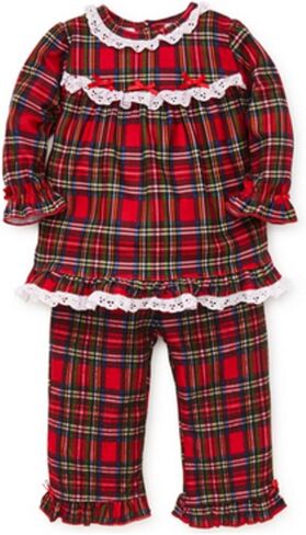 Little Me baby-girls Xmas Plaid Pajamas in Saudi Arabia